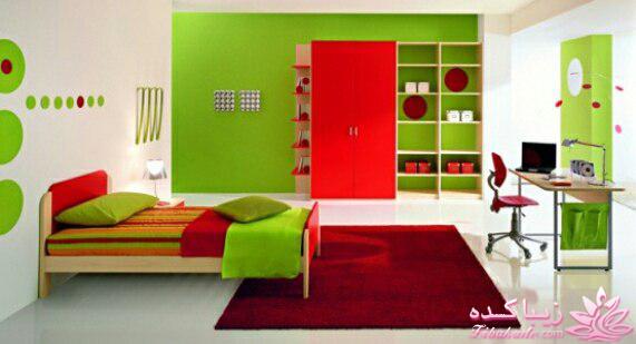 دکوراسیون سبز و قرمز 